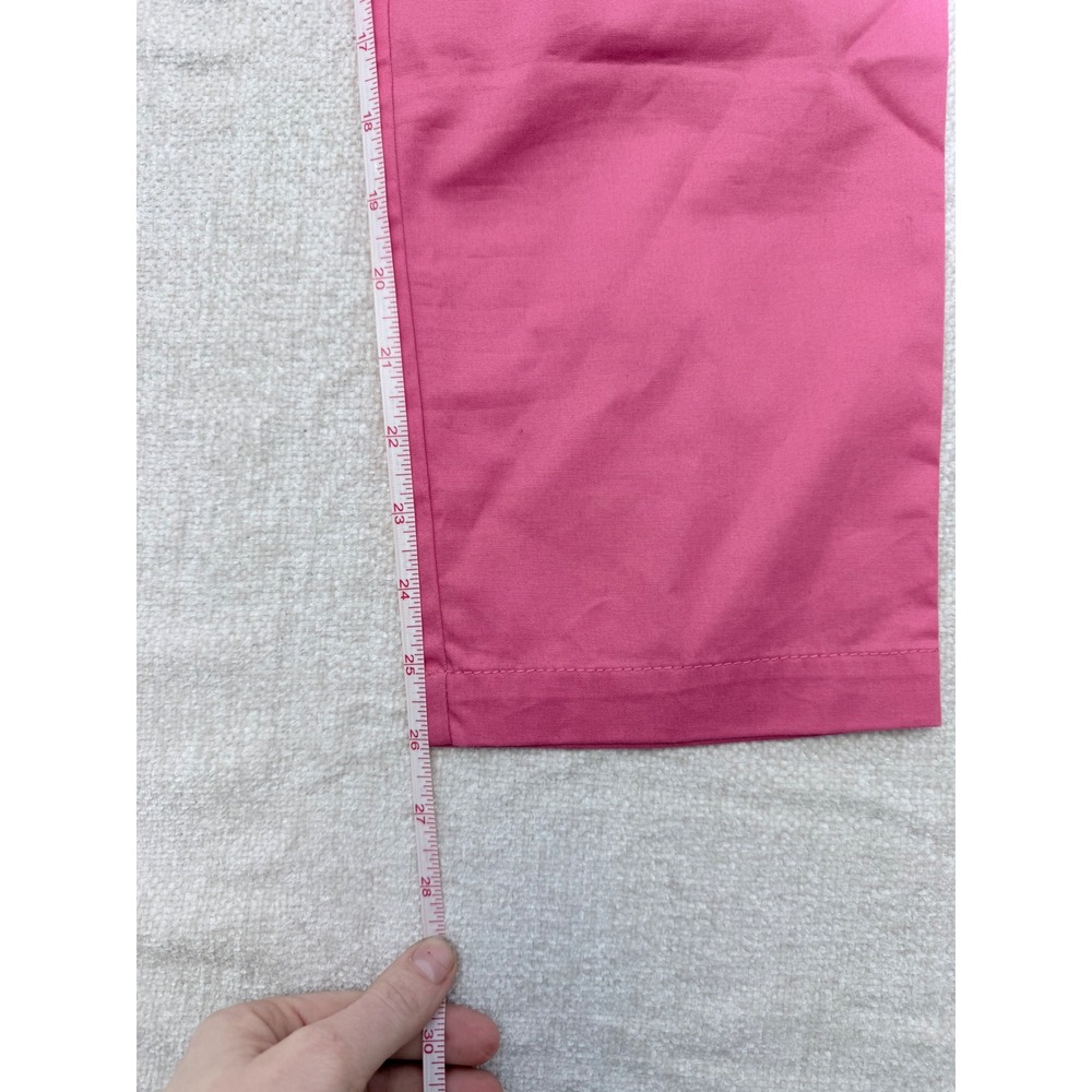 Kut from the Kloth Pink Crop Trouser Pants Womens Size 8 Straight Leg Mid Rise - Picture 2 of 6